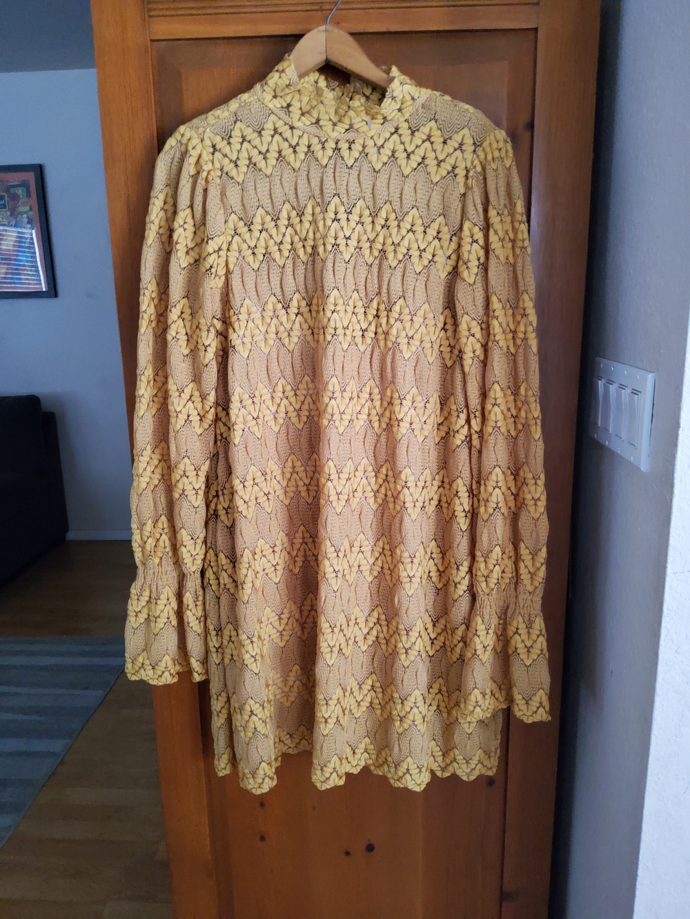 Free People "Simone" Mini Dress Size L EUC